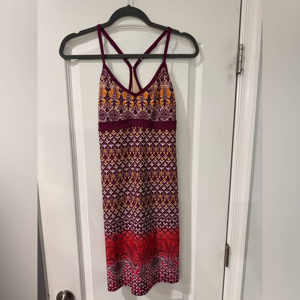 Athleta Multicolor Patterned Midi Dress